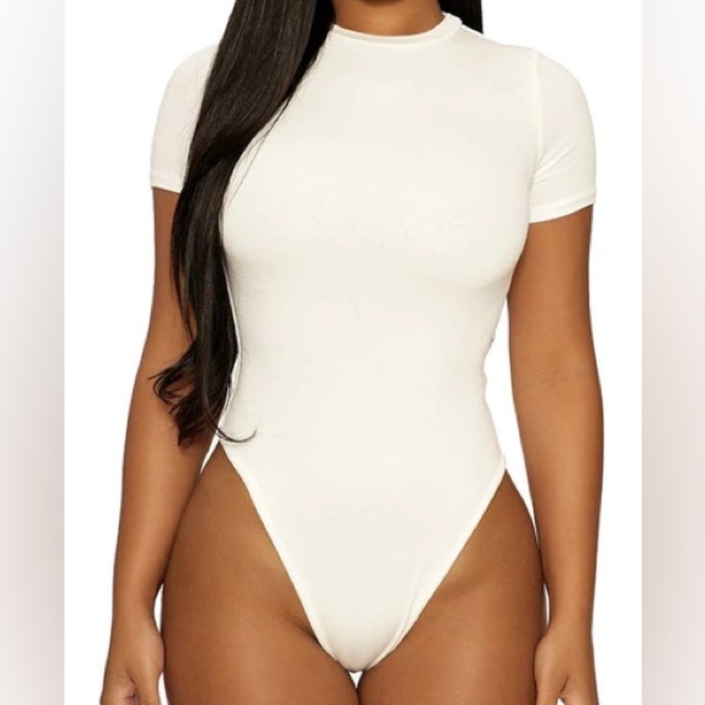 Naked Wardrobe White Bodysuit